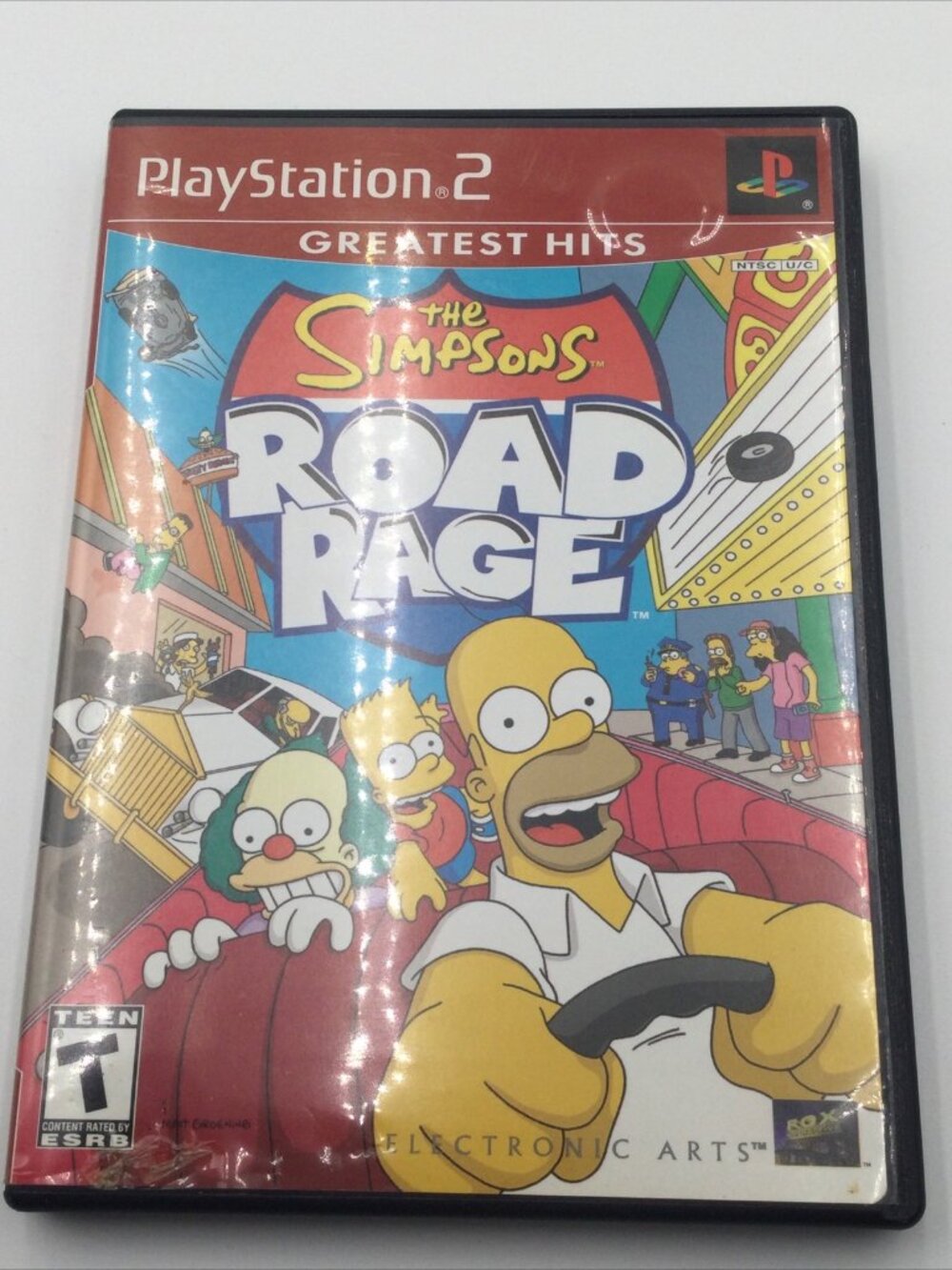 PlayStation 2 Game The Simpsons Road Rage Greatest Hits Tested And Works